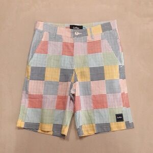 Cookies Mens South Hampton Seersucker Shorts 28 Multicolor 8" Inseam Patchwork